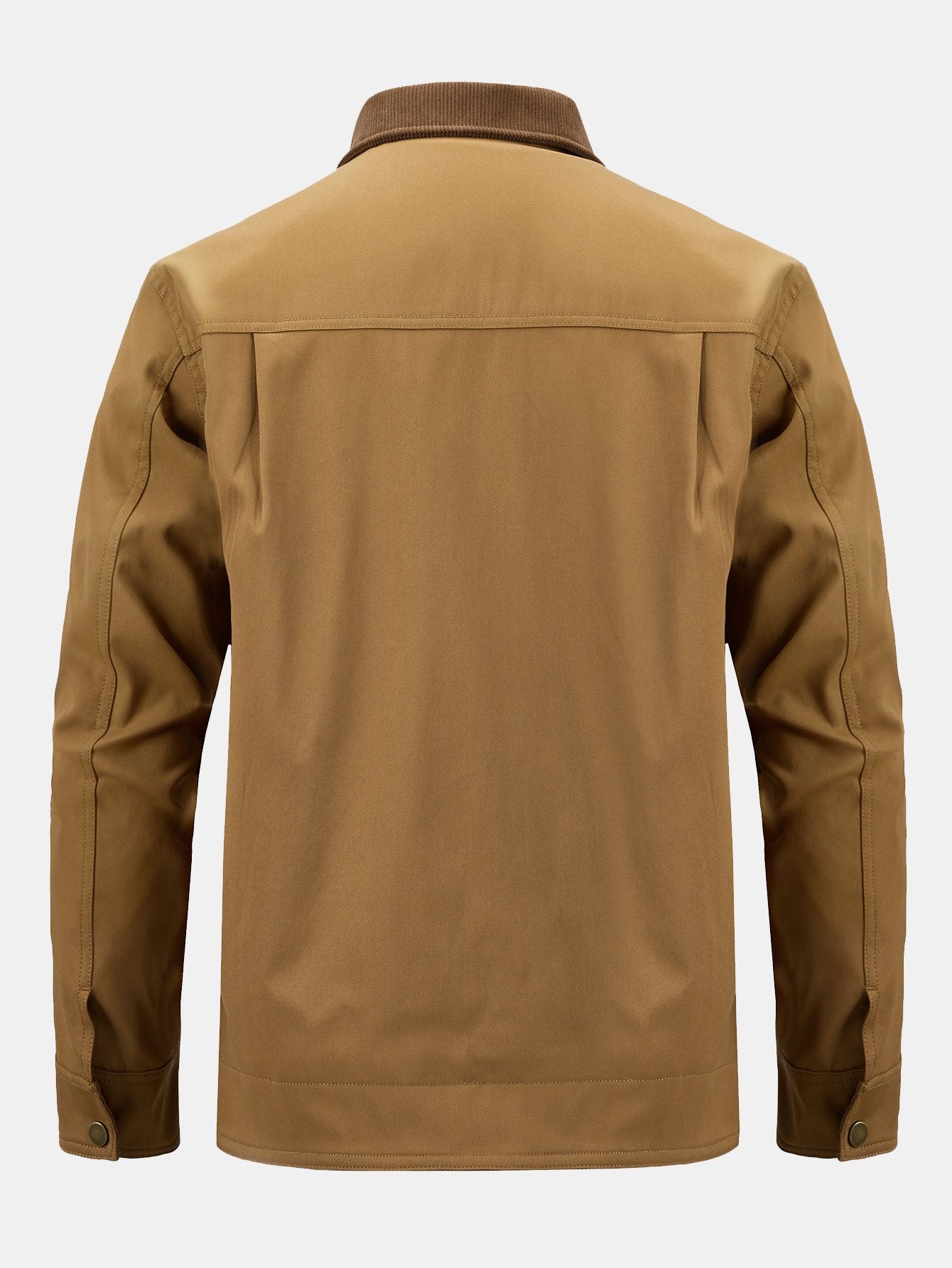 Kian | Corduroy Collar Zip Up Jacket