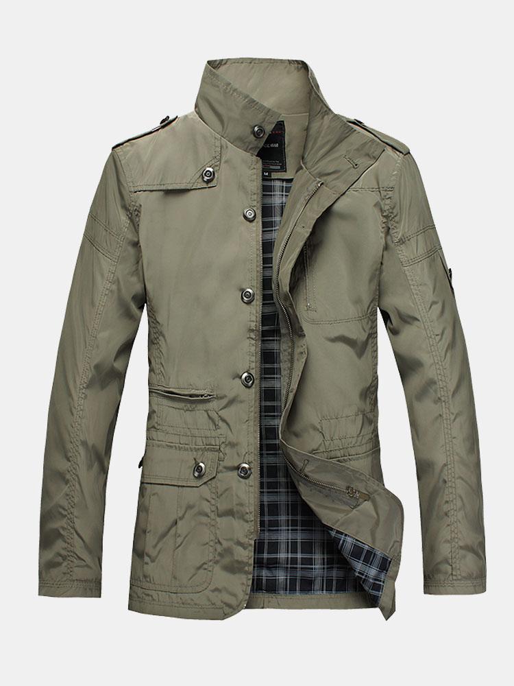 Julian | Button Up Funnel Neck Jacket