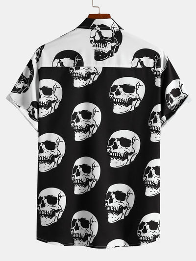 Andy® | Two Tone Skull Print Shirt