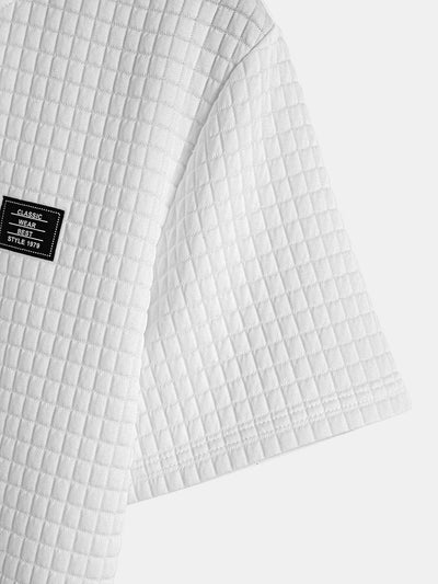 Alejandro® | Waffle Hooded Arc Hem T-Shirt