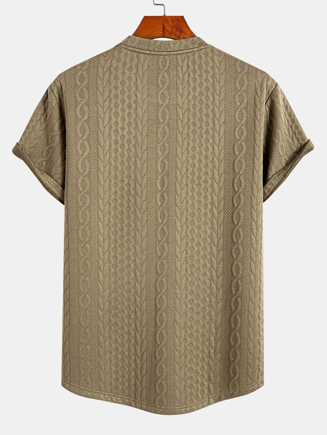 Tucker® | Twist Jacquard Arc Hem T-Shirt