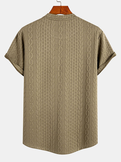 Tucker® | Twist Jacquard Arc Hem T-Shirt