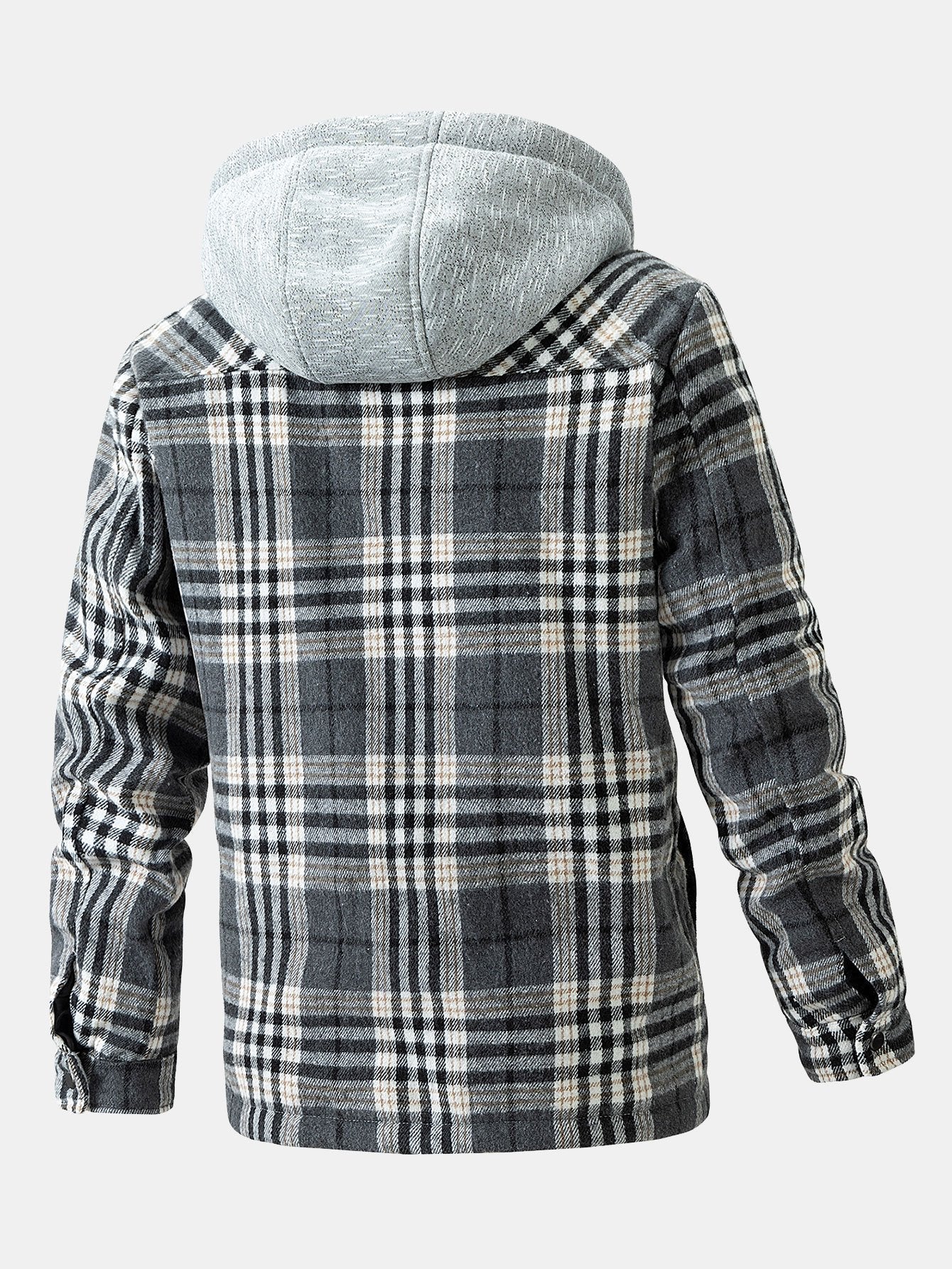 Forest | Teddy Fleece Lined Detachable Flannel Plaid Hooded Coat