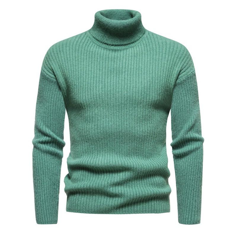 Men's Trtleneck Solid Color Sweater