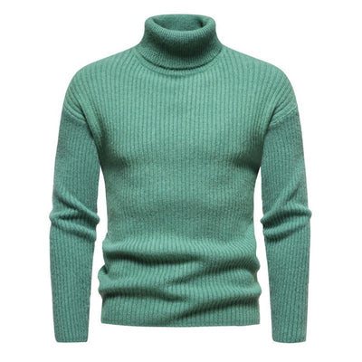 Men's Trtleneck Solid Color Sweater