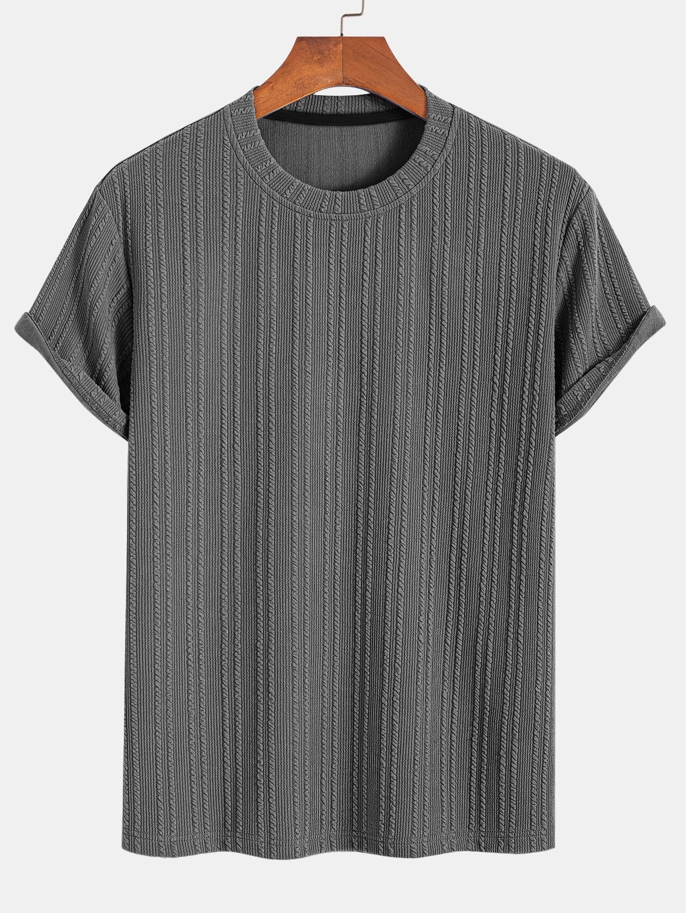 Américo® | Muscle Fit Ribbed T-Shirt