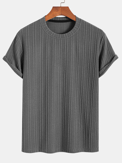 Américo® | Muscle Fit Ribbed T-Shirt