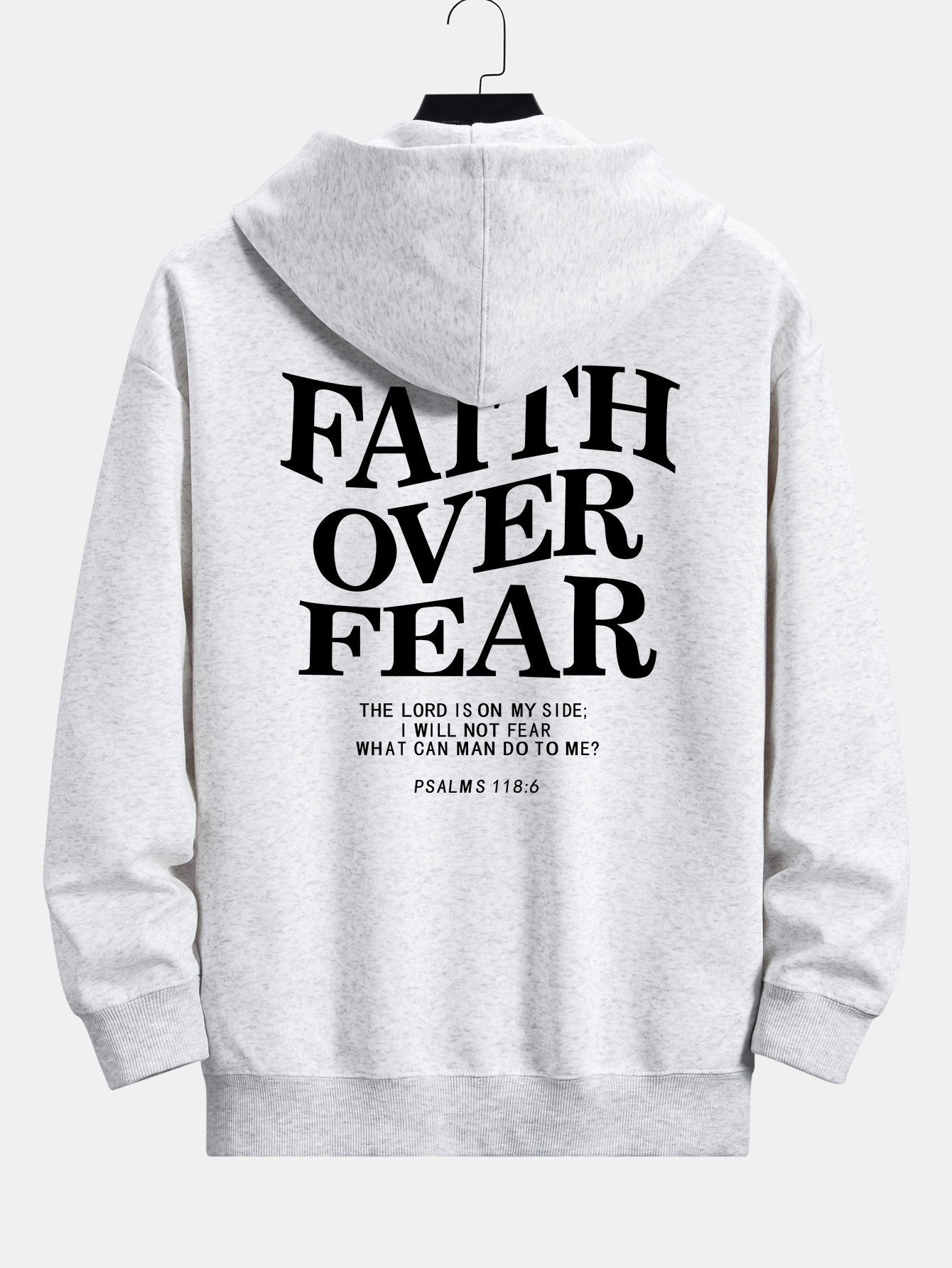 Bruno | Faith Over Fear Print Relax Fit Hoodie