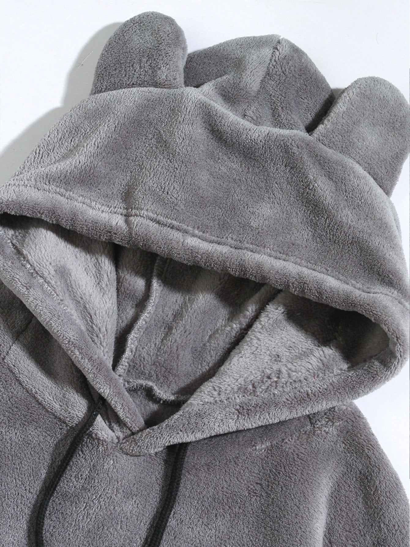 Brian | Relax Fit Teddy Fleece Hoodie With Ears