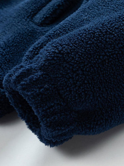Gideon | Color Block Zip Up Teddy Coat