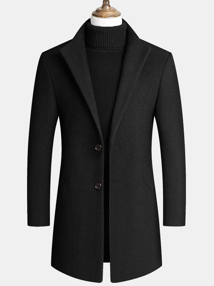 Thane | Lapel Woolen Overcoat