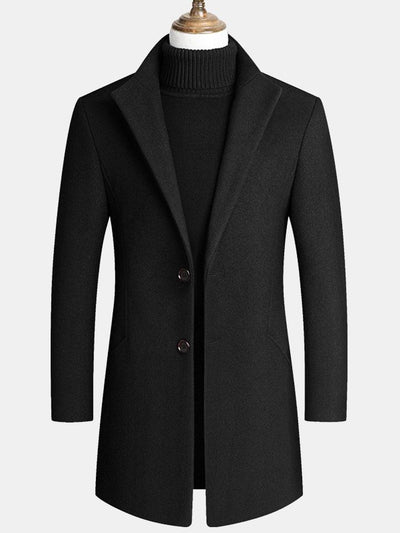Thane | Lapel Woolen Overcoat