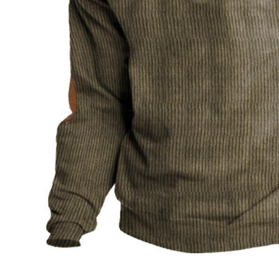Men's Otdoor Casal Stand Collar Long Sleeve Sweatshirt