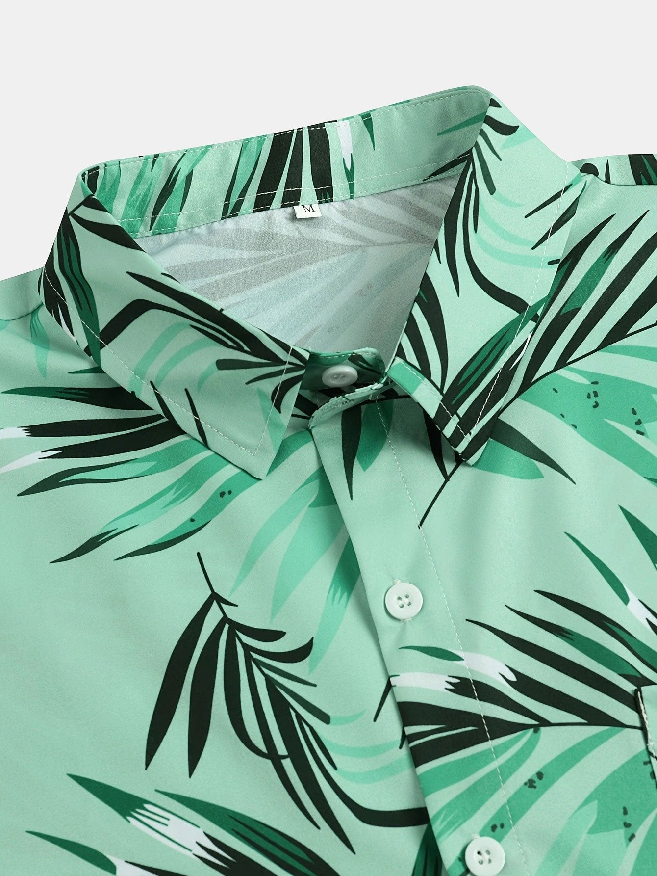 Alured® | Leaf Print Button Up Shirt