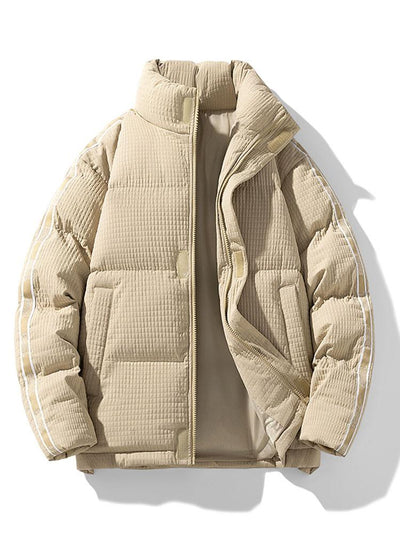 Silas | Waffle Zip Up Puffer Coat