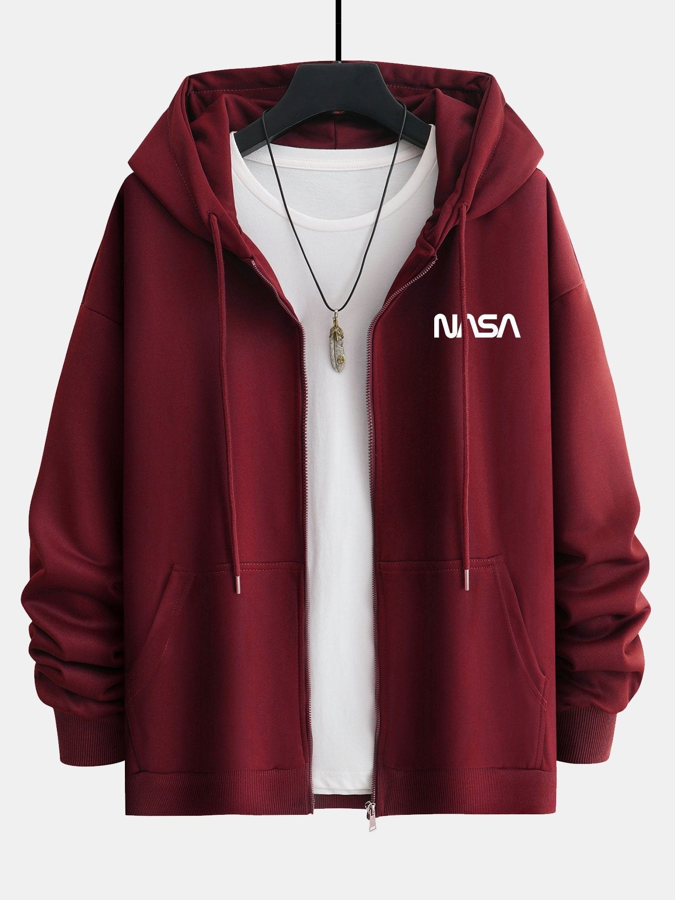 Benjamin | NASA Print Relax Fit Zip Hoodie