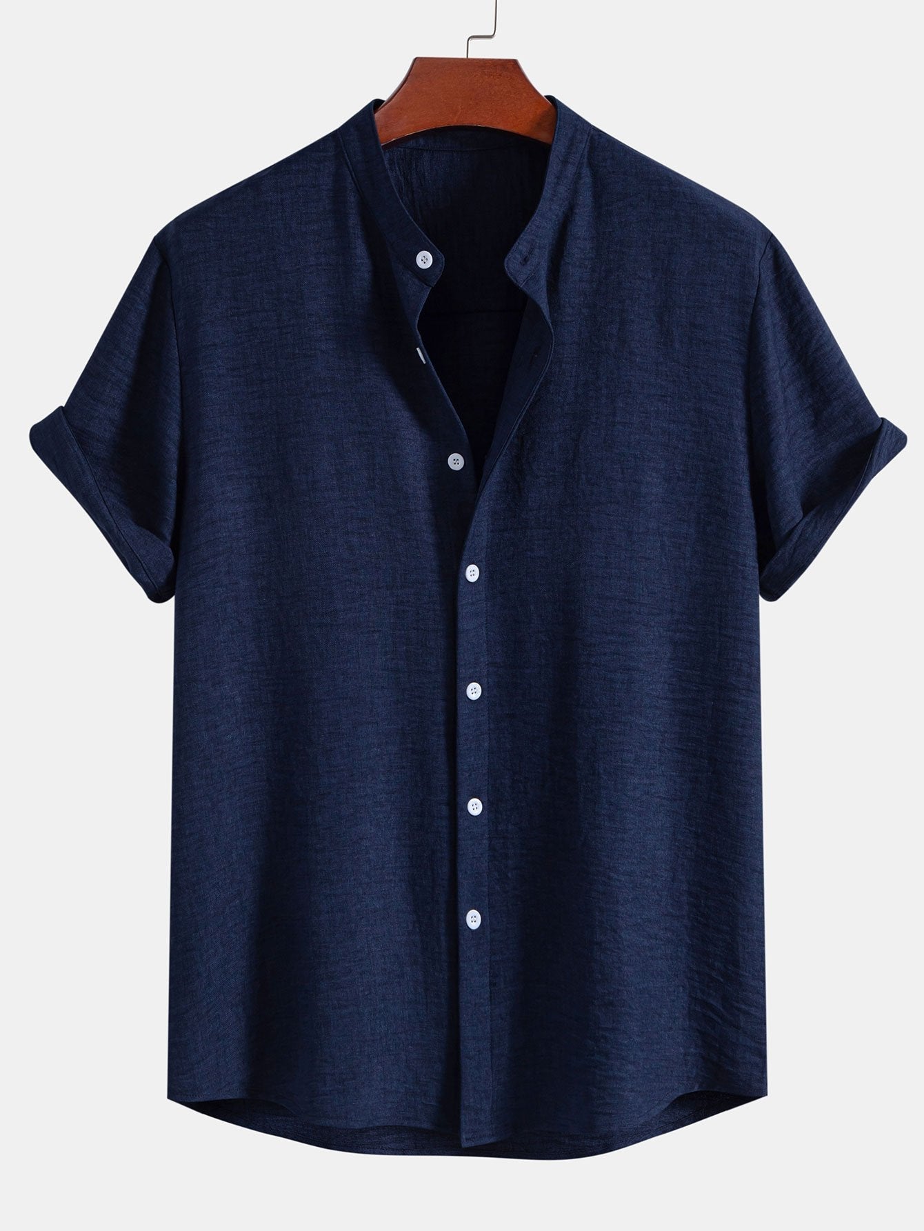 Ananías® | Stand Collar Textured Shirt