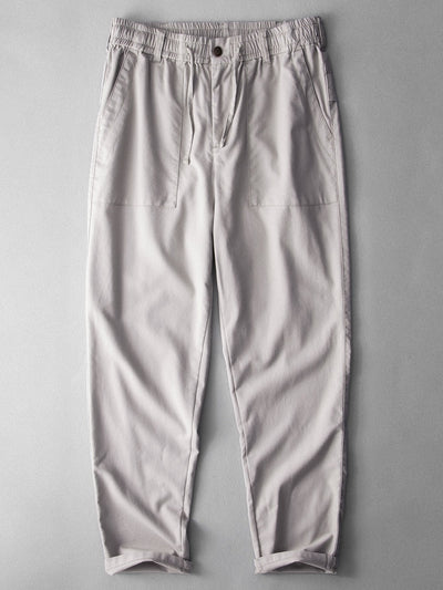 Fabricio® | Straight Leg Linen Cotton Blend Pants