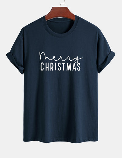 Adelmo® | Christmas Print Cotton T-Shirt