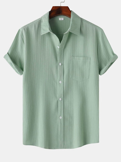 Yerai® | Textured Button Up Shirt