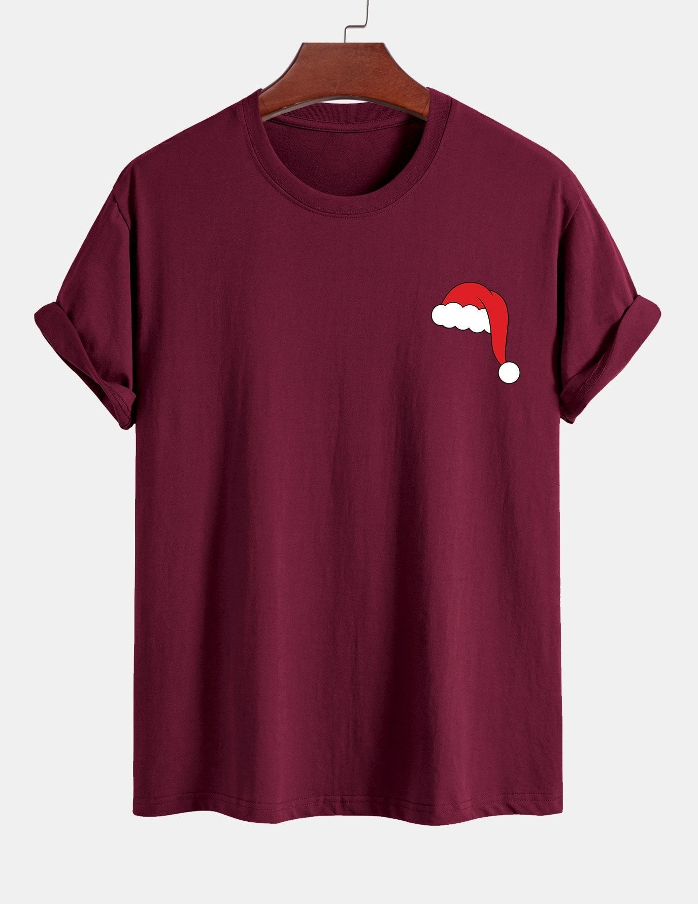 Alejandro® | Santa Hat Print Cotton T-Shirt