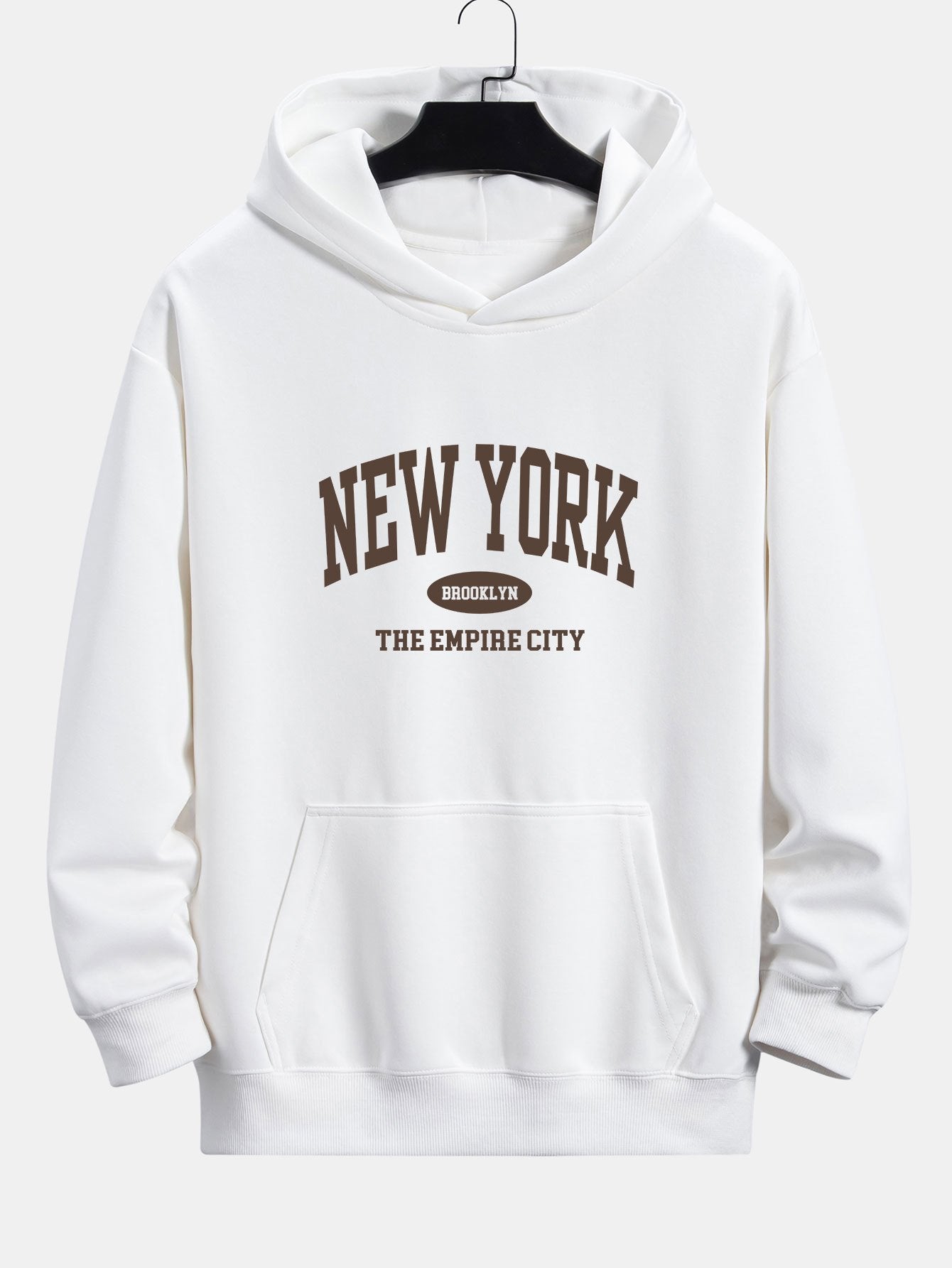 Arthur | New York Slogan Print Relax Fit Hoodie