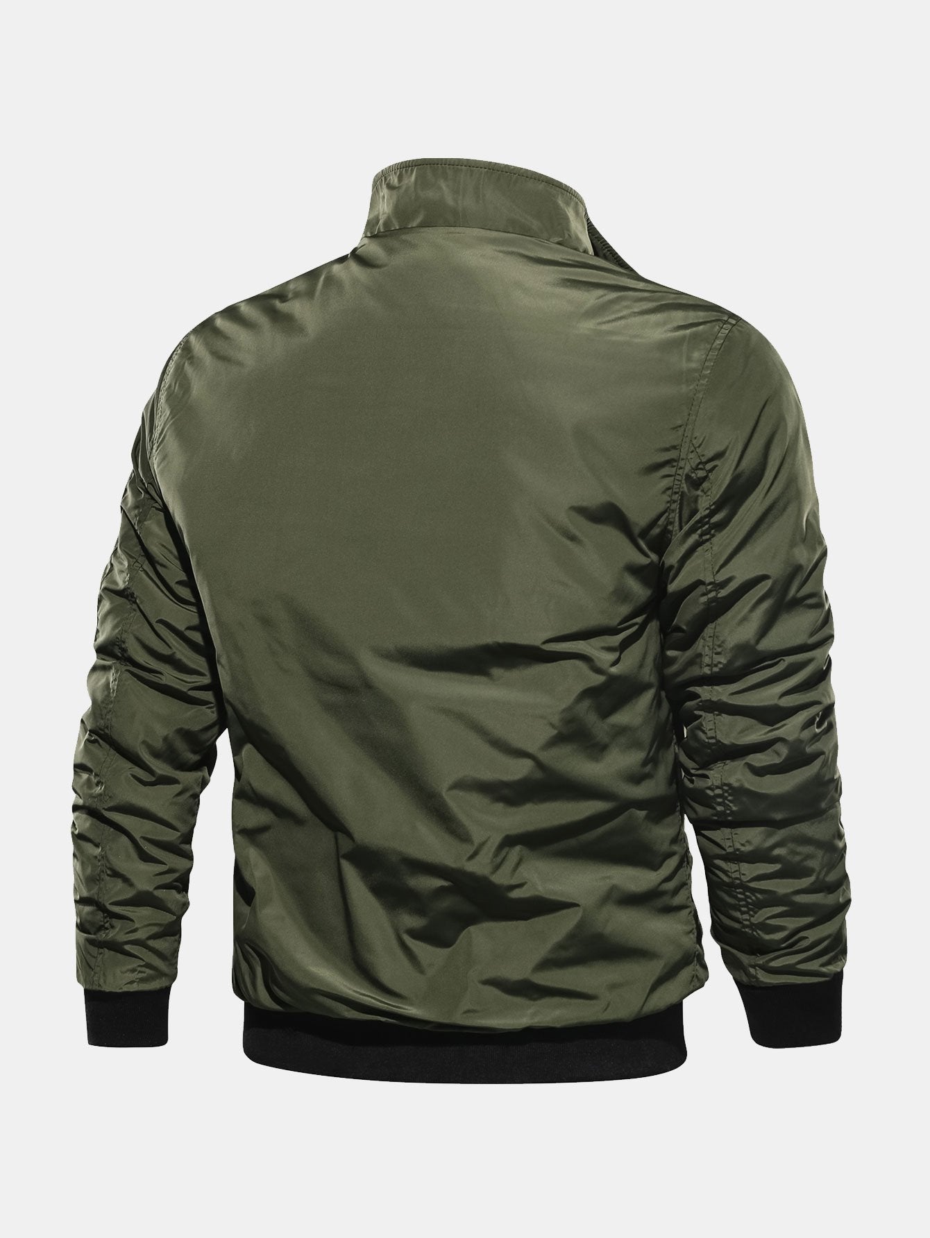 Javier | Quilted Lined Funnel Neck Bomber Jacket