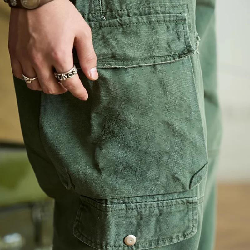 Bettie® | Men's Vintage Solid Color Multi-Pocket Cargo Pants 64054002Y