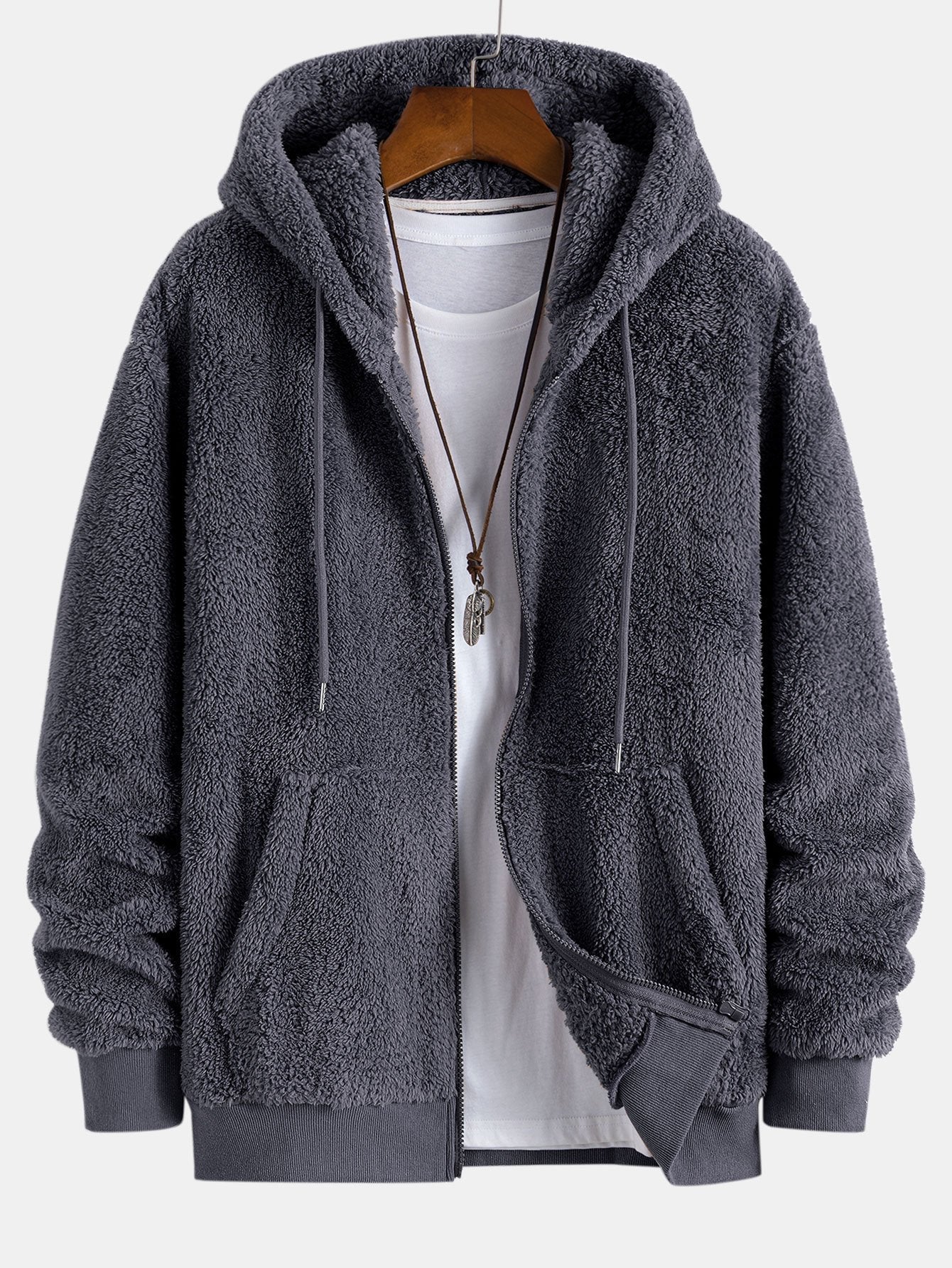 Jerry® | Teddy Zip Up Hooded Coat & Teddy Jogger Pants