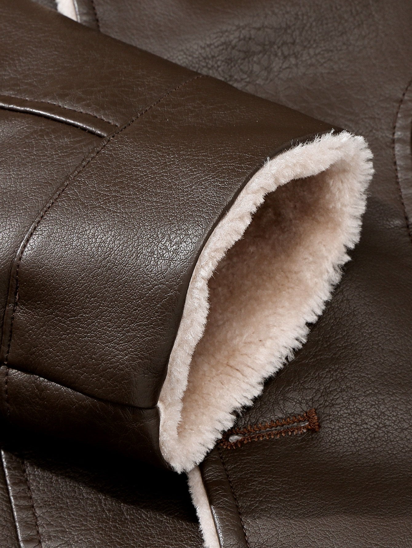 Alfonso | Faux Fur Lined PU Leather Blazer