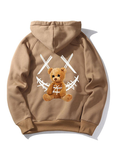 Casimir | Smiley Bear Back Print Hoodie