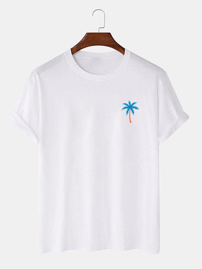 Agis® | Palm Tree Print T-Shirt & Swim Shorts