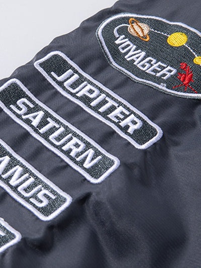 Hunter | Reversible NASA Embroidered Patch Bomber Jacket