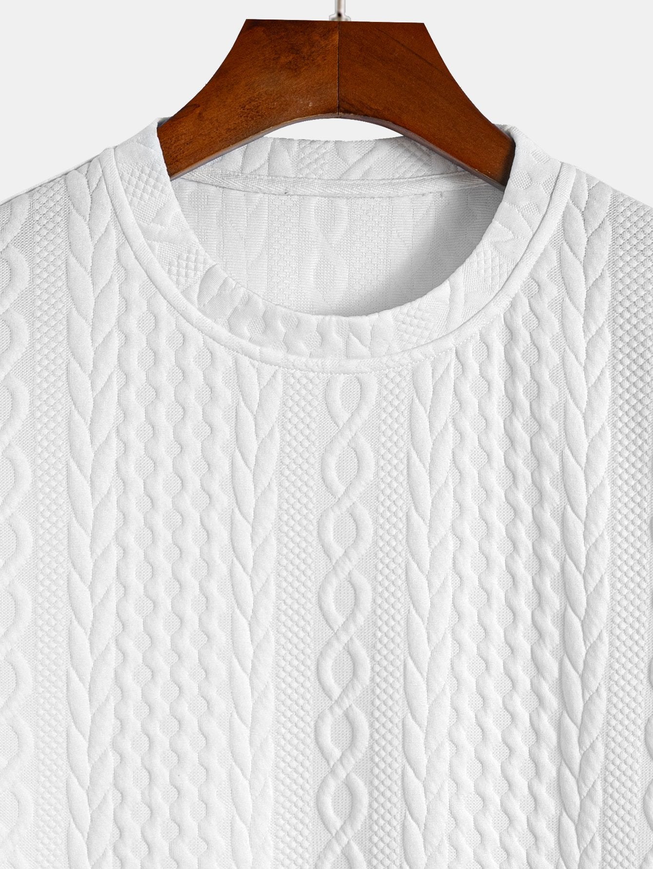 Tucker® | Twist Jacquard Arc Hem T-Shirt