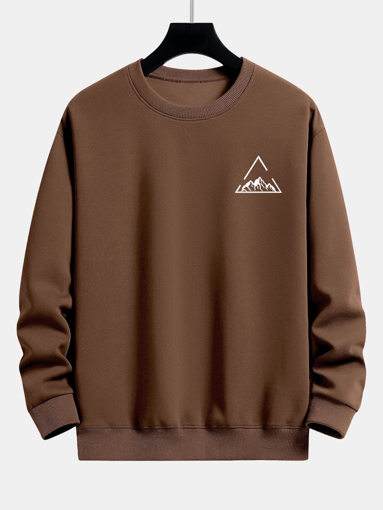 Lars® | Triangle Mountain Print Relax Fit Sweatshirt