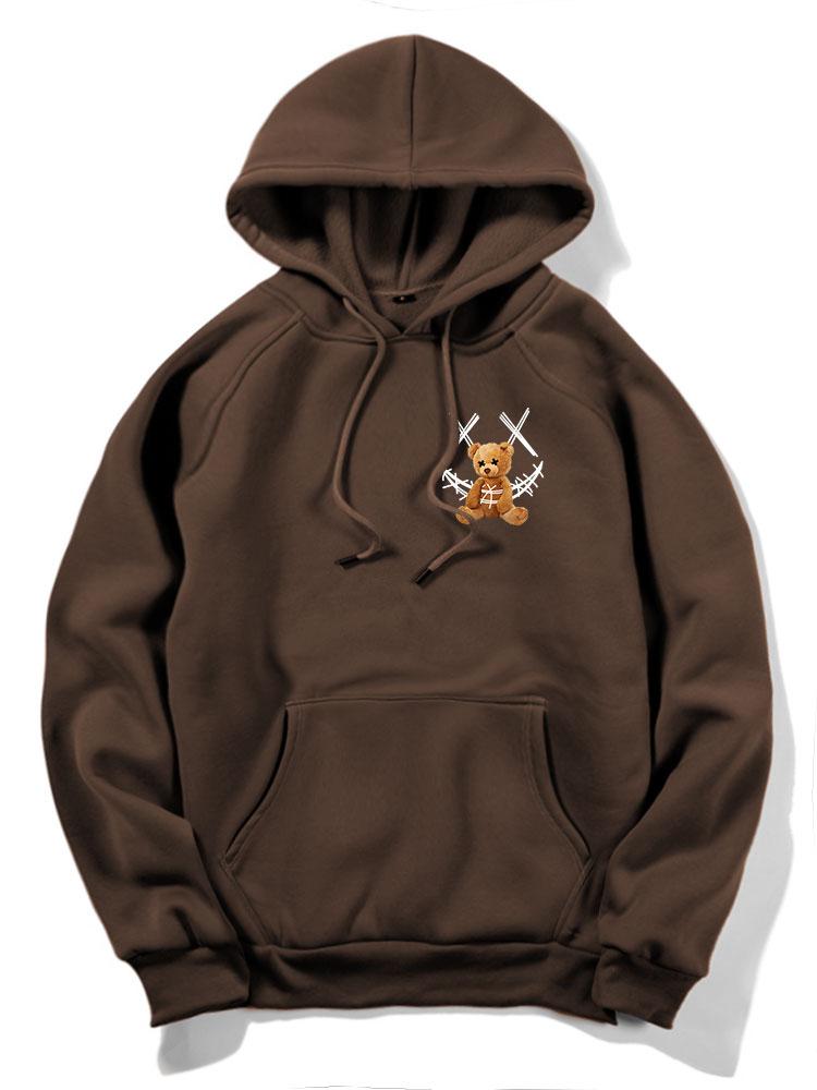 Jeziah | Smiley Bear Back Print Hoodie