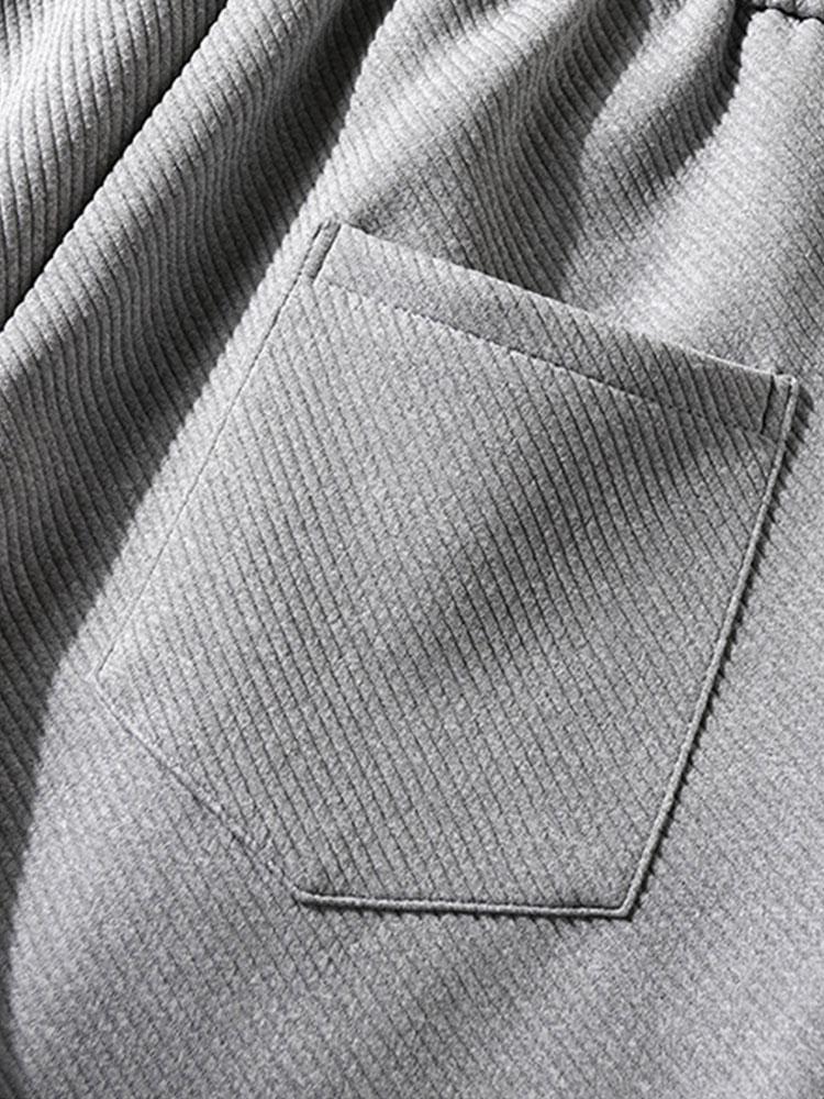 Herodoto® | Loose Fit Drawstring Twill Jacquard Shorts