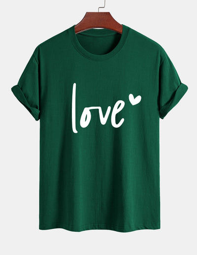 Tarsicio® | Love Print Cotton T-Shirt