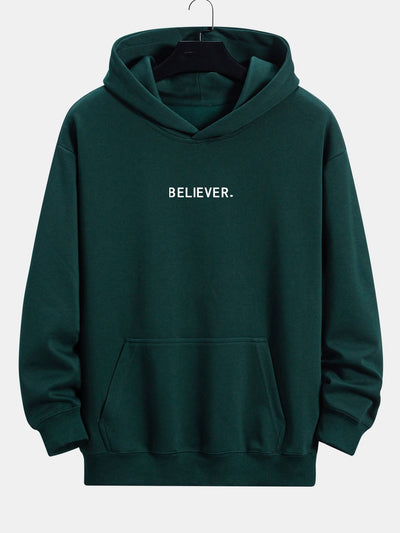 Malik | Believer Print Relax Fit Hoodie