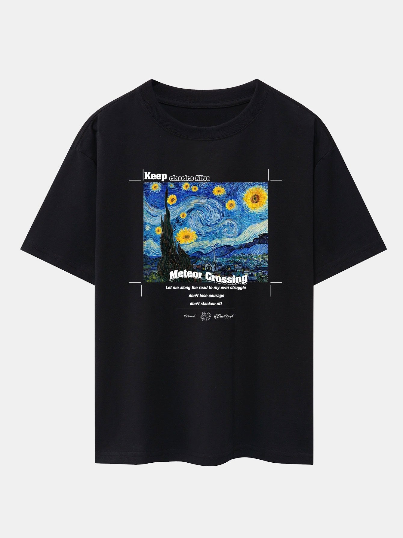 Aegon® | Abstract Painting Print Drop Shoulder Oversize T-Shirt