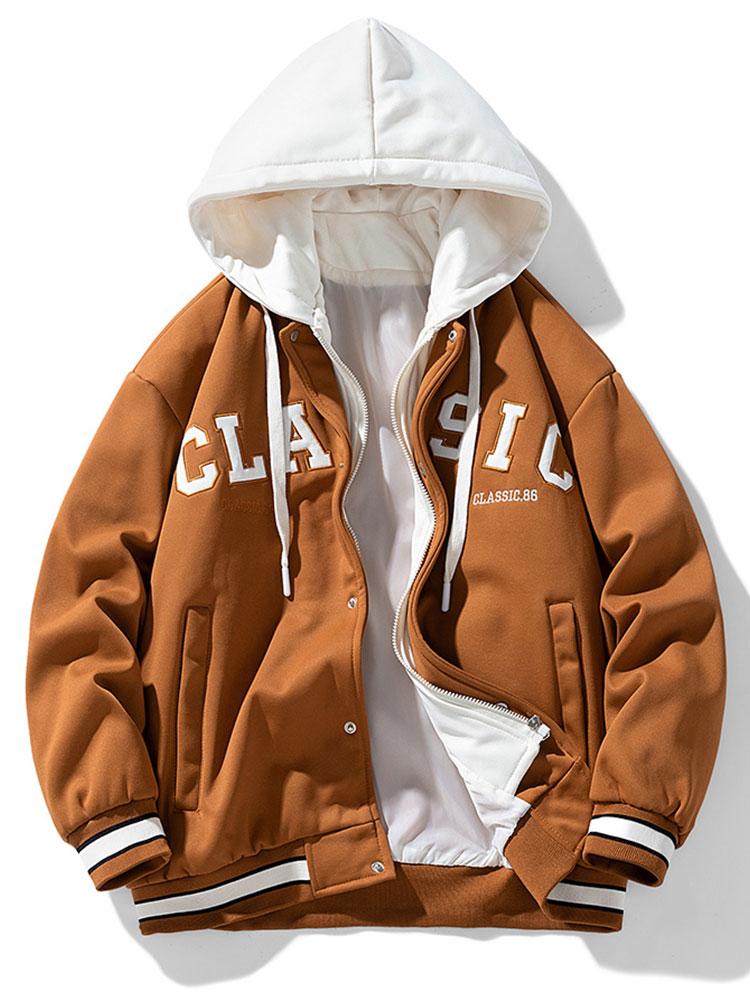Tyler | Hooded Baseball Jacket