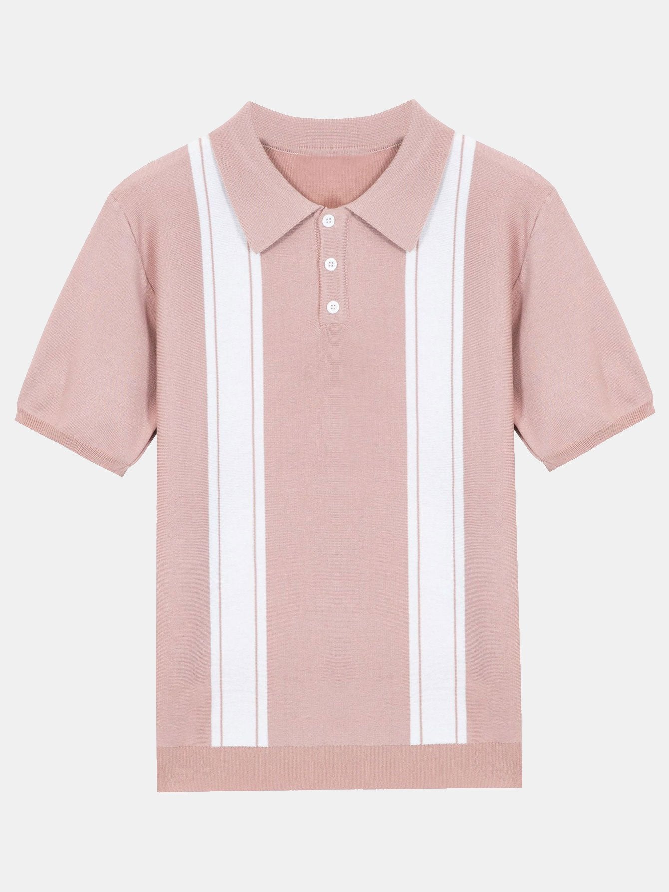 Ezra | Striped Short Sleeve Sweater Polo