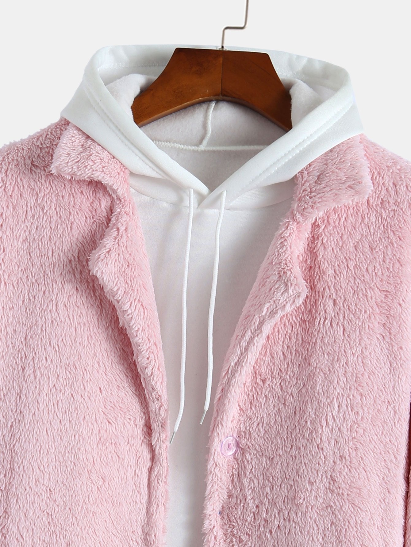 Esteban | Notched Lapel Teddy Coat