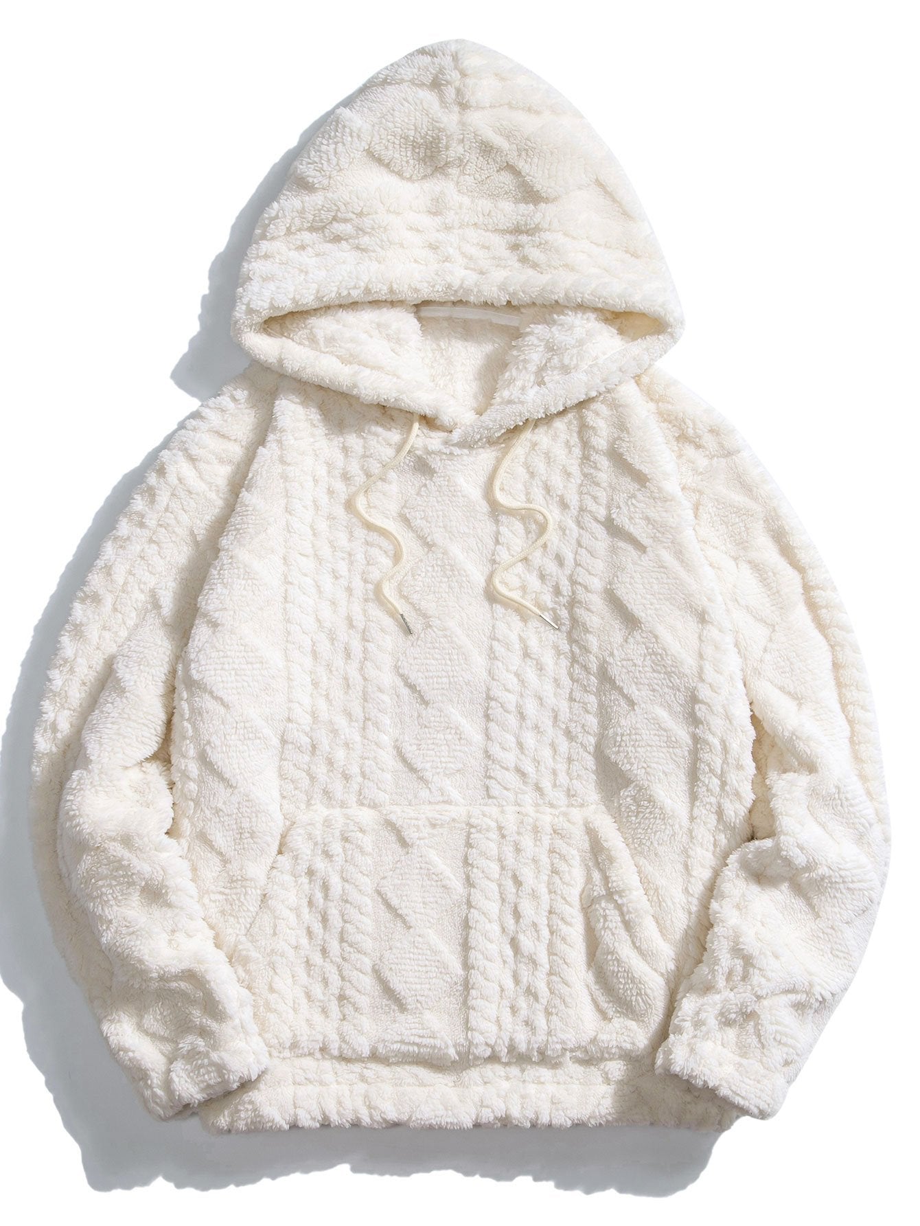 Yuri | Geometry Jacquard Teddy Hoodie