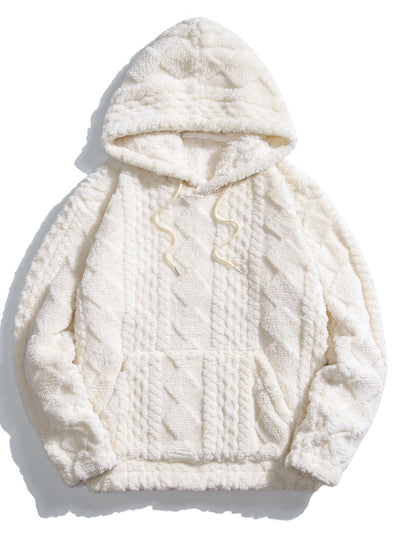Yuri | Geometry Jacquard Teddy Hoodie