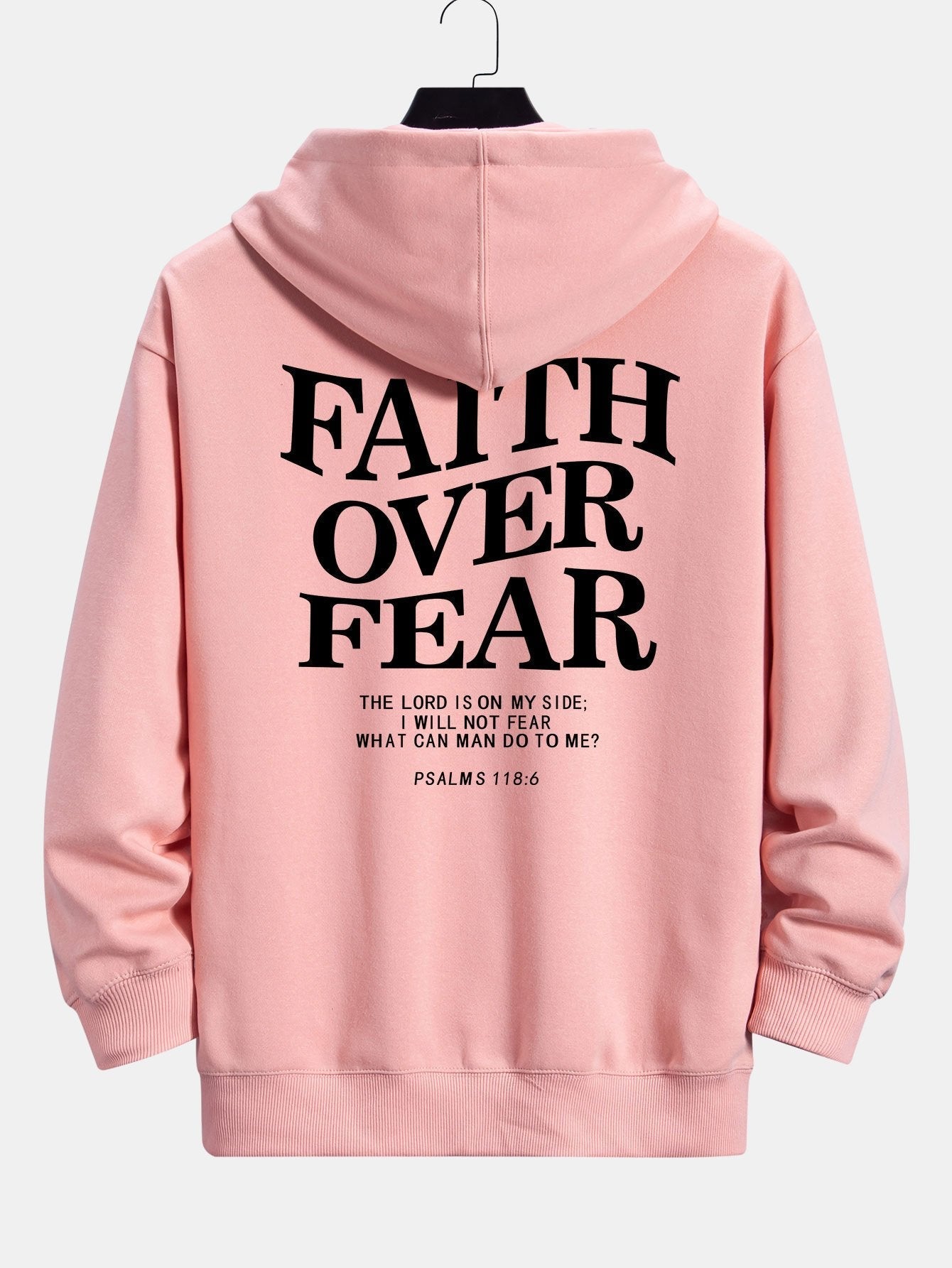 Bruno | Faith Over Fear Print Relax Fit Hoodie