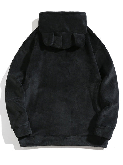 Brian | Relax Fit Teddy Fleece Hoodie With Ears