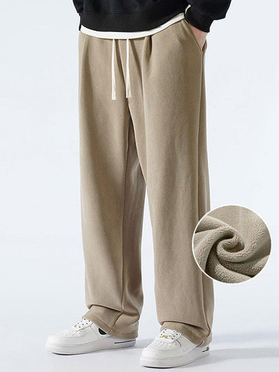 Admon® | 3 Pieces Polar Fleece Loose Fit Straight Leg Pants