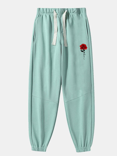 Baltsar® | Rose Print Cotton Blend Jogger Pants