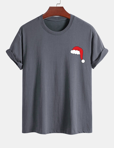 Alejandro® | Santa Hat Print Cotton T-Shirt